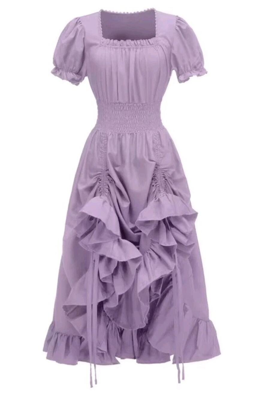 Saloon girl Witch Tavern Maiden Bar Maid Renaissance Wench Costume Dress XL NEW